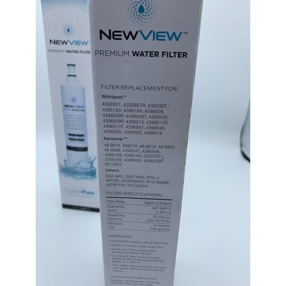 NEWVIEW premium water filter model NVW-75 featuring CrystalPure Filtration techn - Picture 6 of 6